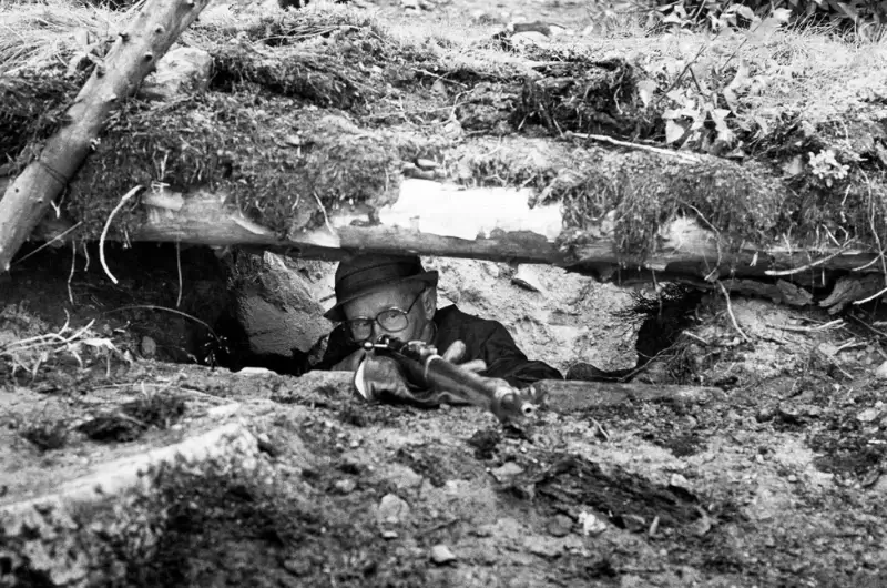 Finnish Civil Guard sniper Finnish Civil Guard sniper